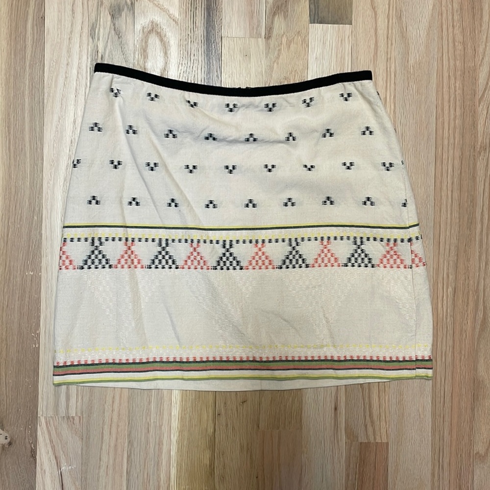 Madewell geometric skirt size 4
